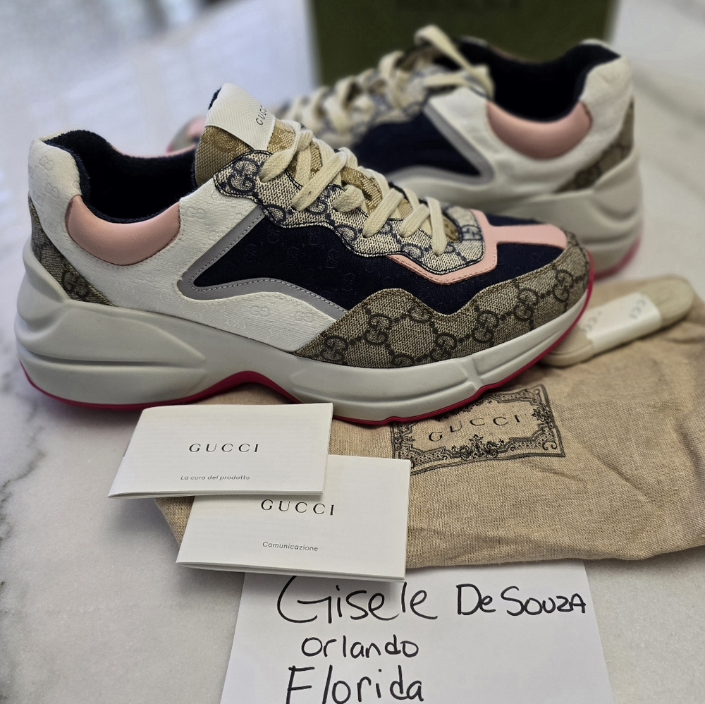 GUCCI WOMEN'S GG RHYTON SNEAKER